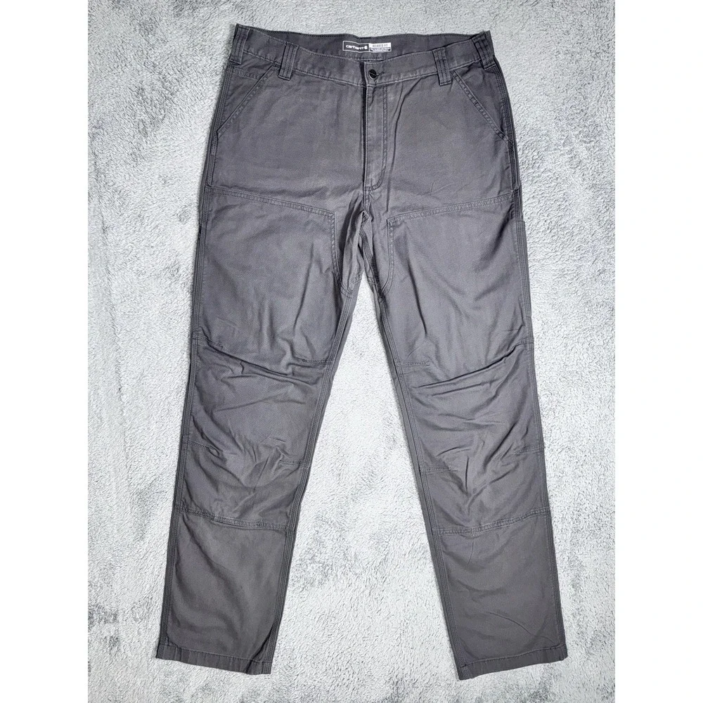 Carhartt BN2802-M 36x36 Relaxed Rugged Flex Double Front Utility Pants Dim Grey
